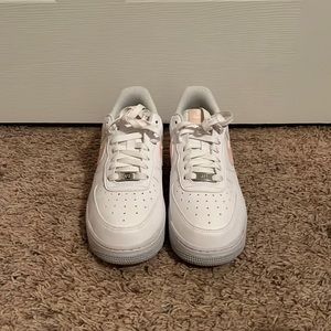 Air Force ones. Worn